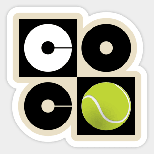 COCO GAUFF Sticker